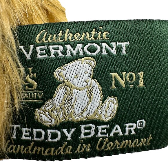 Vermont Teddy Bear Plush Apposable Jointed Arms and Legs Brown Handmade - Picture 8 of 8